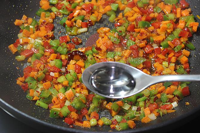 addition of vinegar
