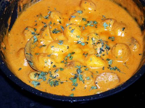 Dum Aloo Recipe   Restaurant Style   Swasthi s Recipes - 14