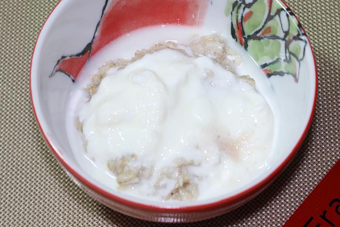 addition of yogurt for curd oats recipe for toddlers