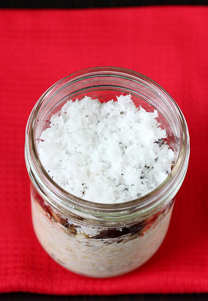fresh grated coconut for overnight oats recipe
