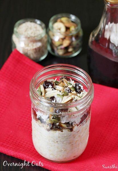 Overnight Oats Recipe | Dates Nut Overnight Oats Recipe