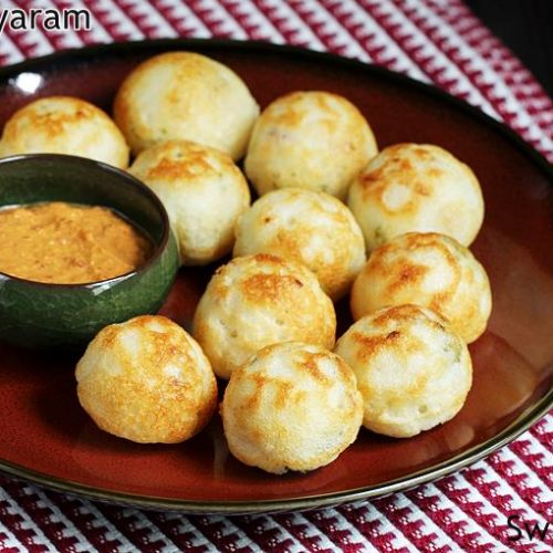 Paniyaram Recipe (Kuzhi Paniyaram) Swasthi's Recipes