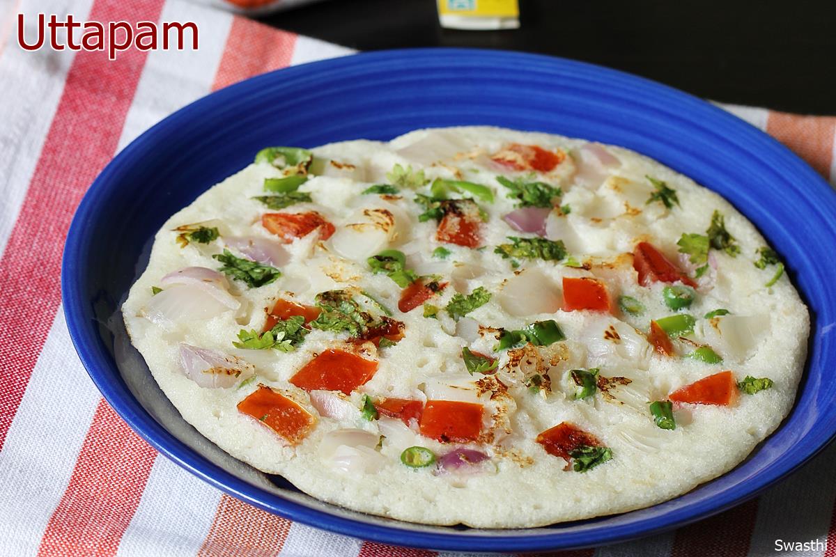 Uttapam recipe (Uthappam recipe) - Swasthi's Recipes