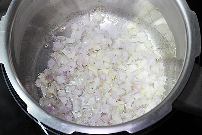 sauteing onions