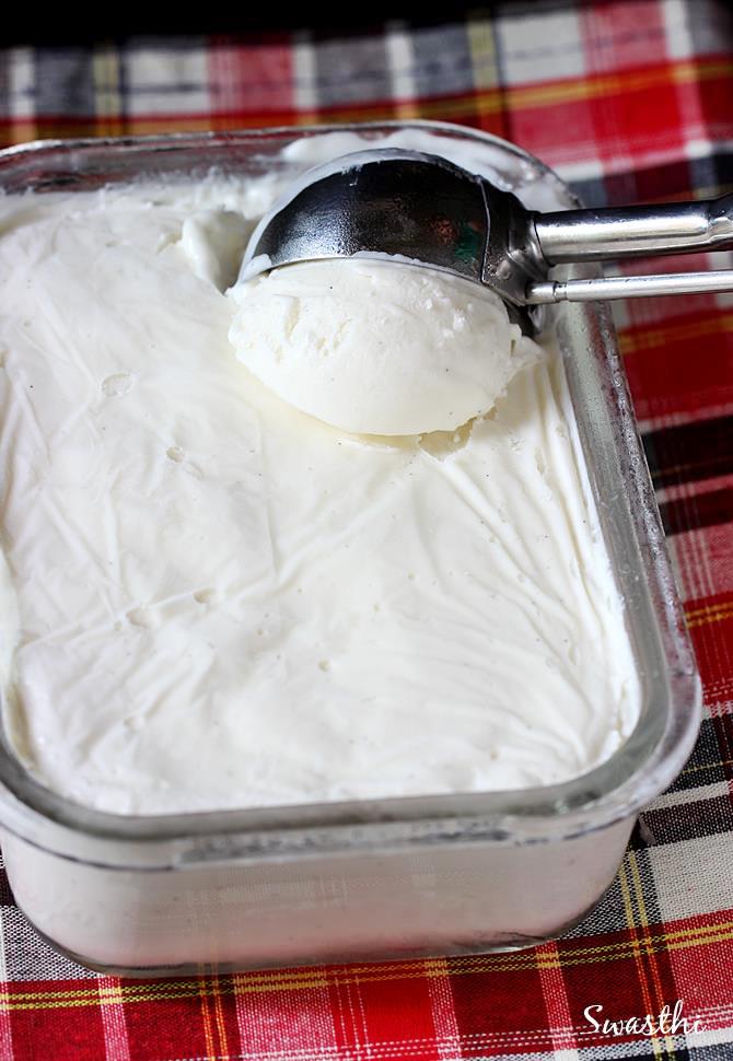 vanilla ice cream no machine