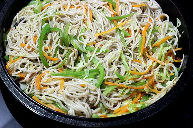 Veg Noodles Recipe (Vegetable Noodles) - Swasthi's Recipes