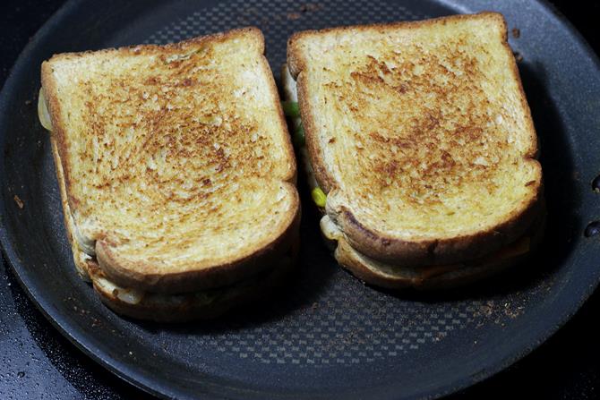 Veg Sandwich Recipe   Vegetable Sandwich   Swasthi s Recipes - 73