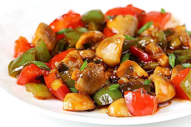 chilli mushroom stir fry