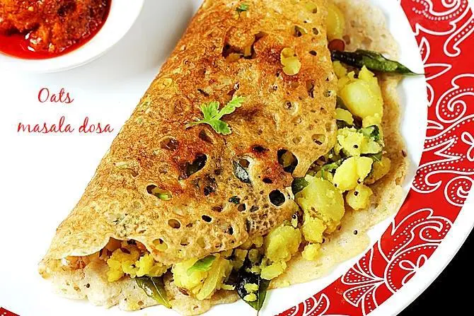 Oats Masala Dosa