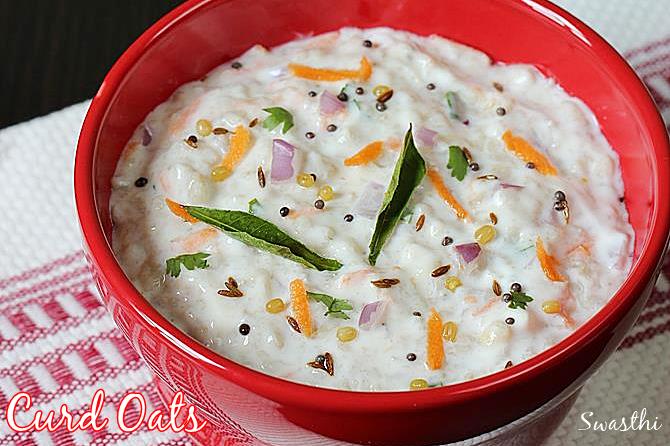 curd oats recipes