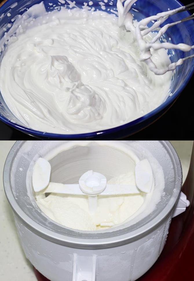 whip or churn the mixture