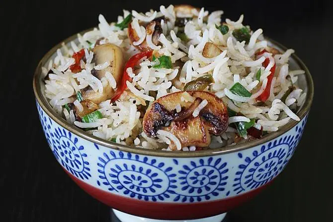 mushroom fried rice recipe