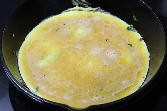 Mushroom Omelette Recipe - Swasthi's Recipes