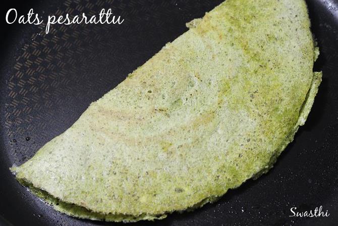 Instant oats green gram dosa