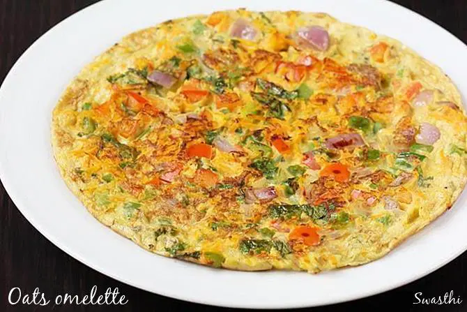 Oats egg omelette