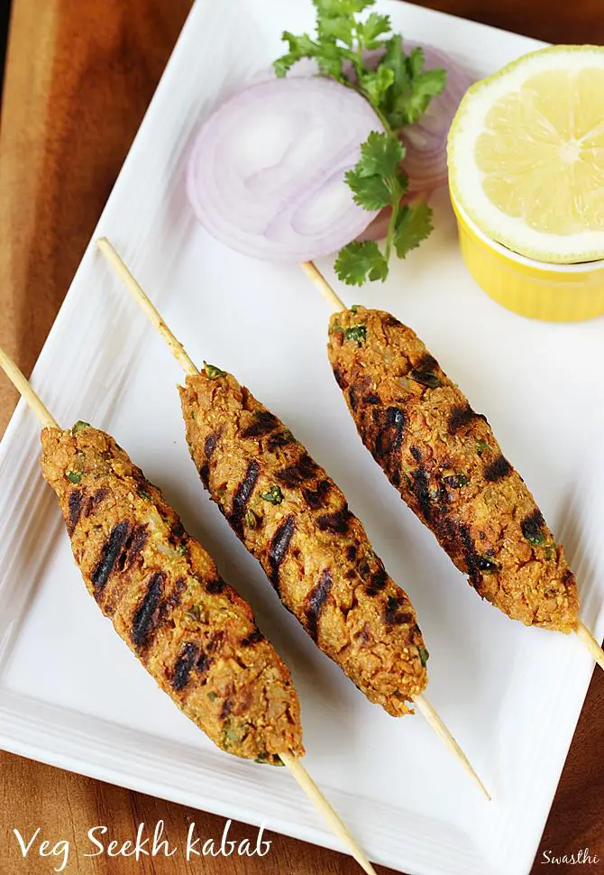 soya seekh kabab recipe