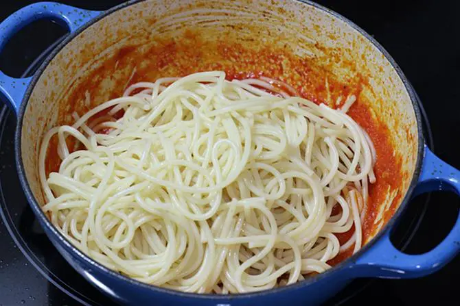 cooked pasta