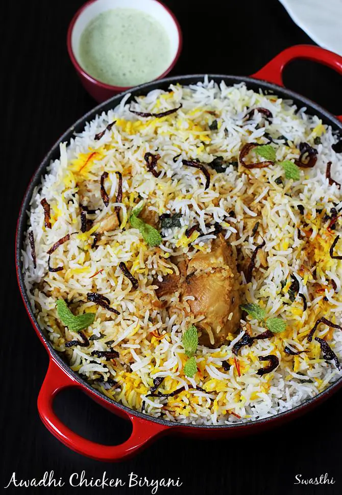 Lucknowi chicken biryani recipe