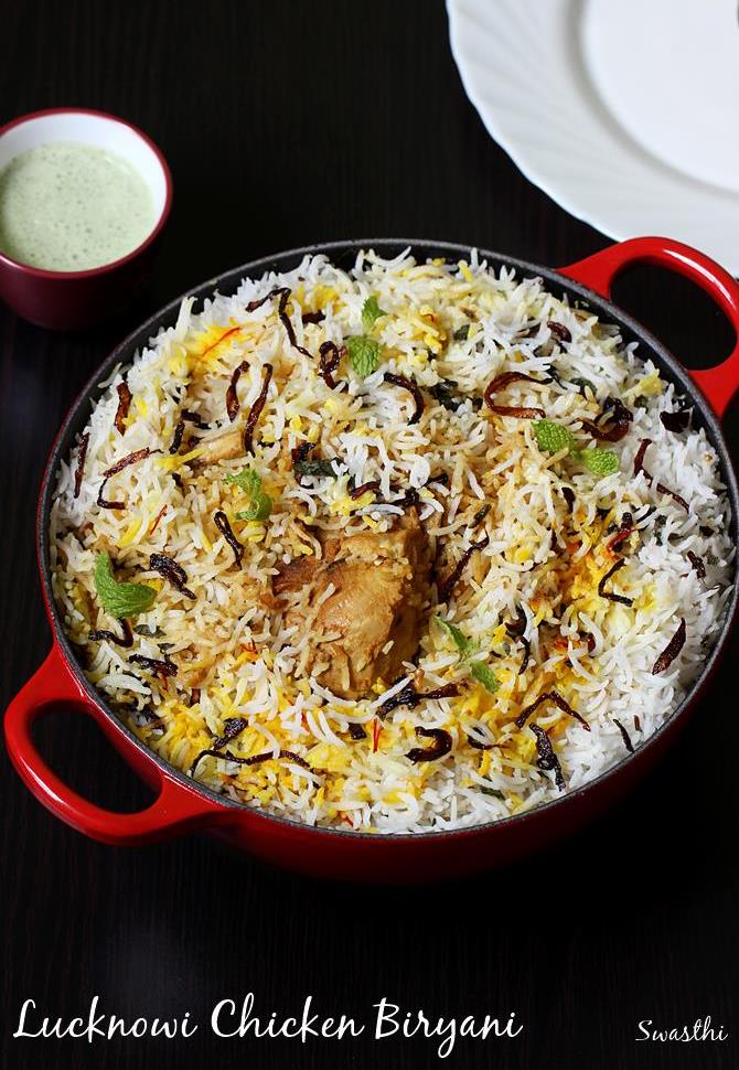 Lucknowi Chicken Dum Biryani