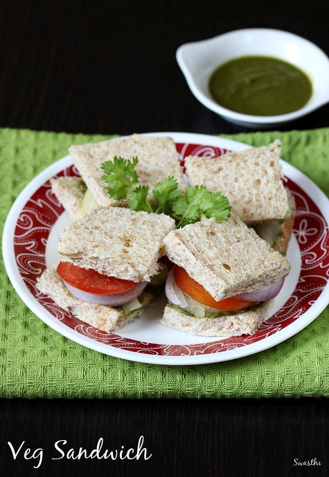 Bombay veg sandwich recipe  How to make bombay sandwich 