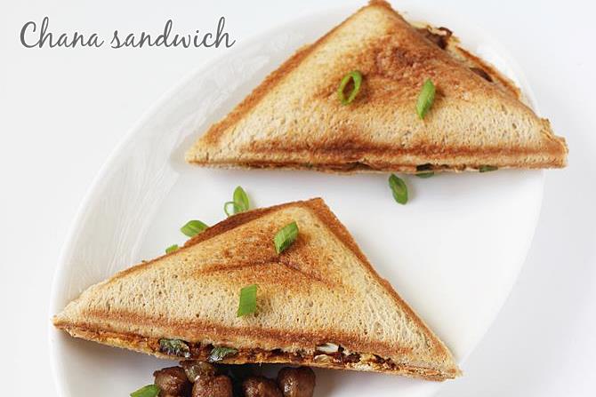 chana masala sandwich recipe