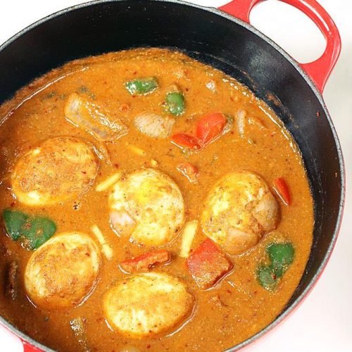 Kadai egg masala recipe | Egg capsicum curry