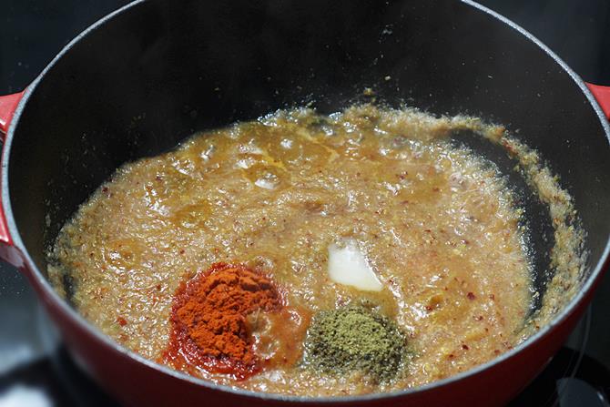 Add red chili powder