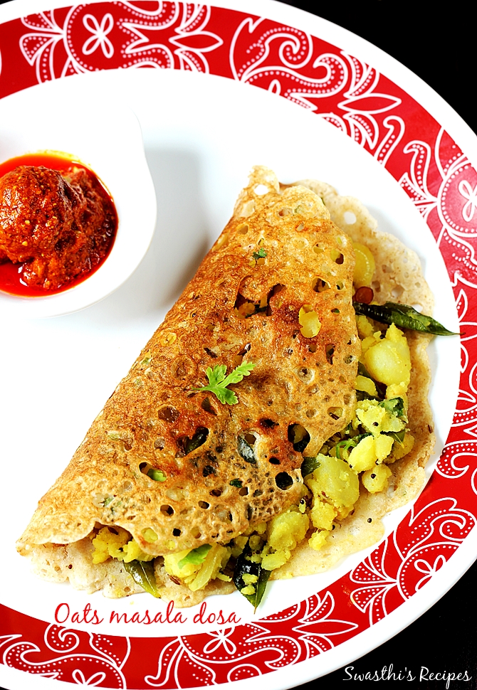 oats masala dosa