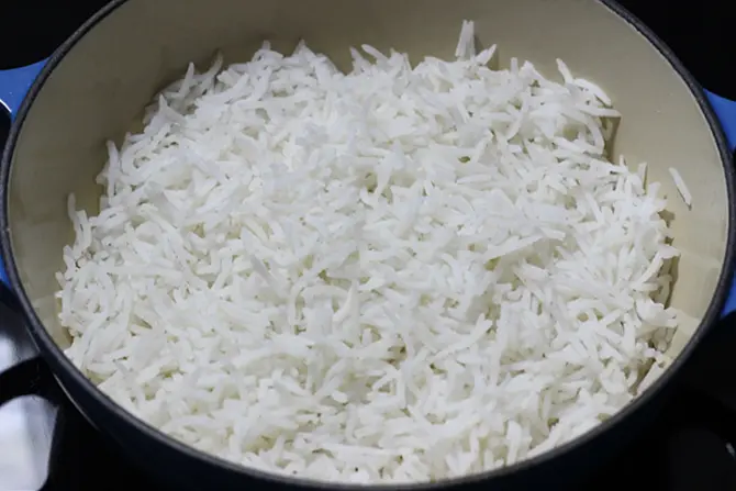 Cook and cool the rice