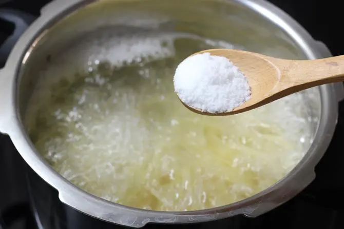 salt to cook pasta