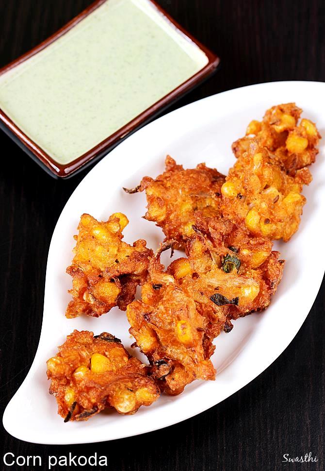 sweet corn pakoda recipe