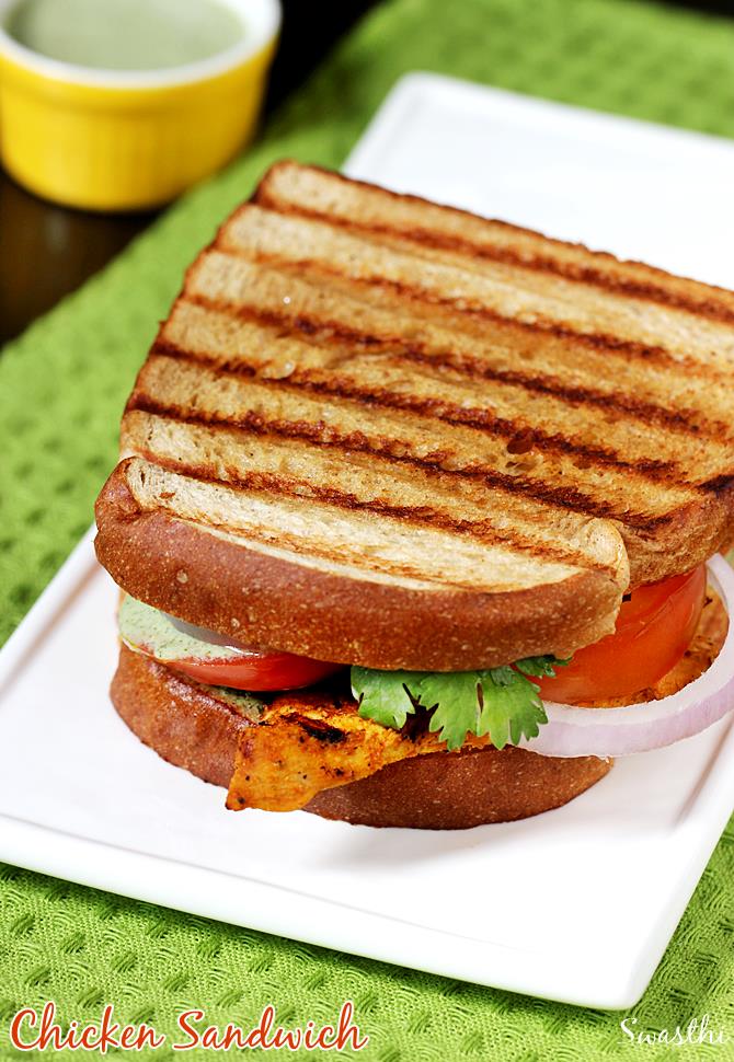 tandoori chicken Sandwich Rezept