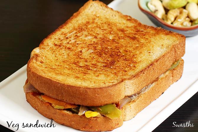 Veg sandwich recipes | 16 simple easy vegetable sandwich recipes