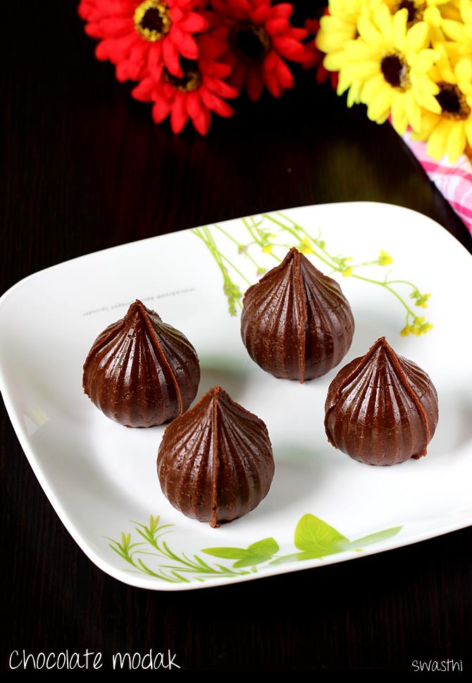 chocolate mawa modak recipe
