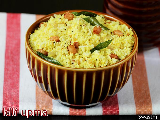 Idli upma recipe under 10 mins   Swasthi s Recipes - 92