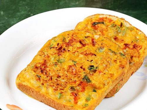 Besan bread toast recipe on tawa under 15 minutes