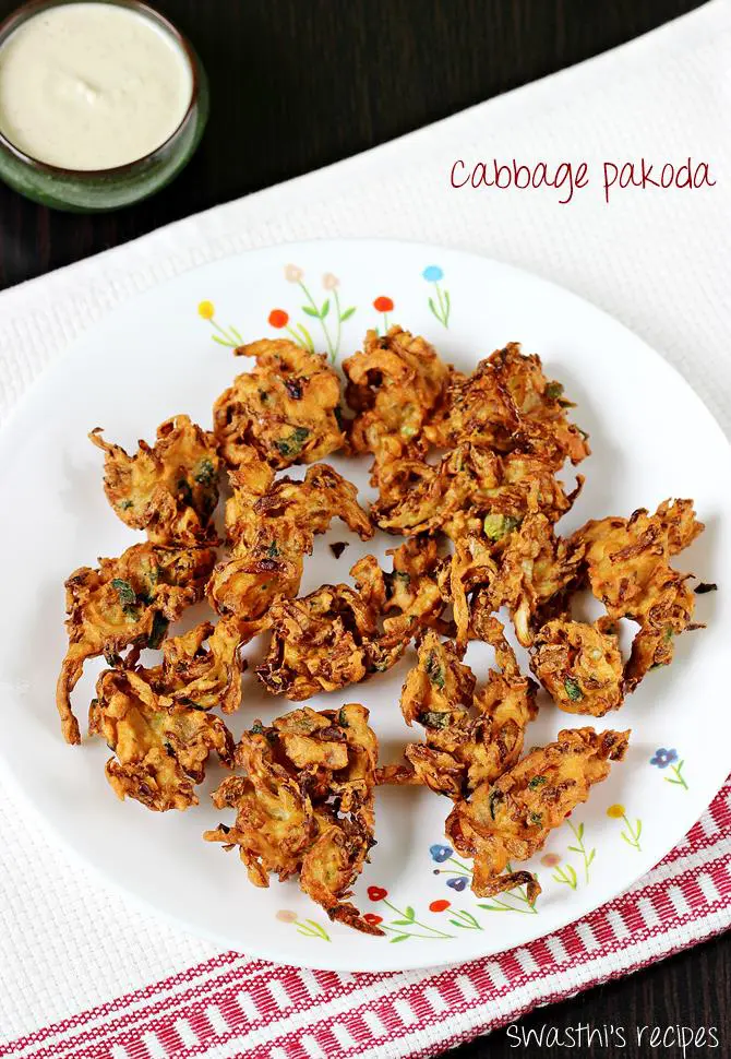 Cabbage pakoda recipe | Cabbage pakora in South Indian style