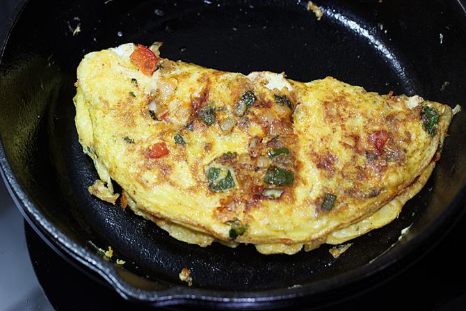 Simple cheese omelette recipe  How to make cheese omelet 