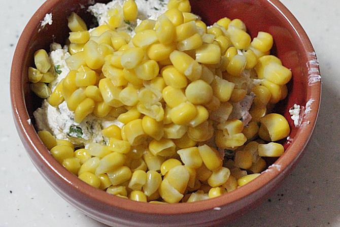 Add sweet corn