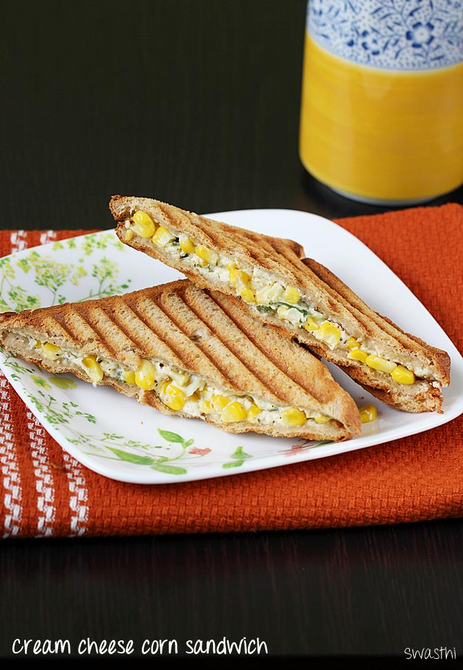 corn cream cheese sandwich recipe