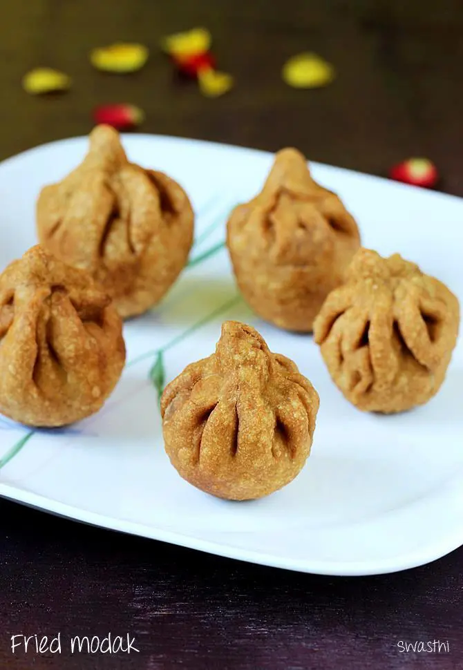 Fried Modak | Fried Modak Recipe for Ganesh Chaturthi