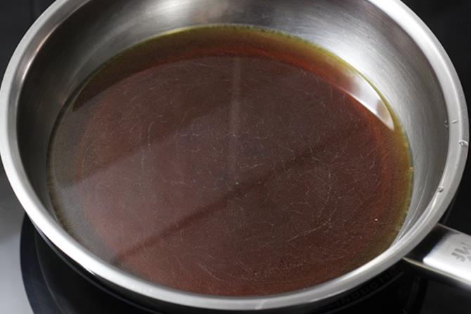 jaggery syrup to make wheat flour appam