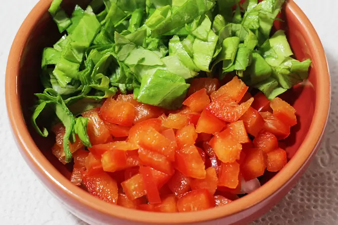 adding veggies to make mayonnaise sandwich recipe