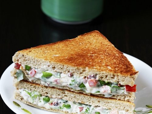 Mayonnaise sandwich | How to make veg mayo sandwich