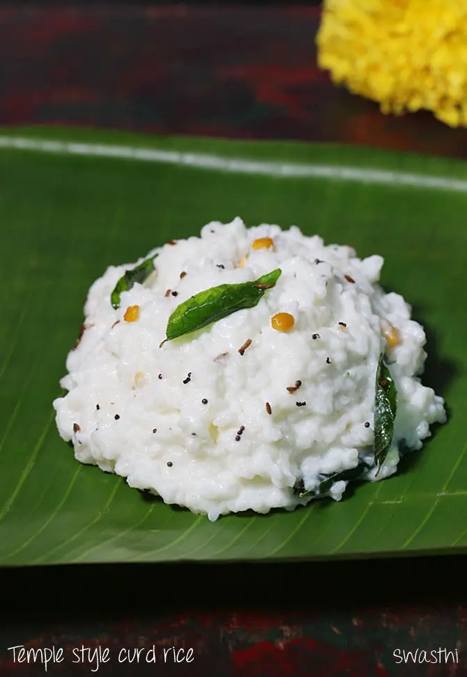 Daddojanam Recipe In Telugu Curd Rice Temple Style Pradadam Daddojanam Recipe Spicy Curd Rice