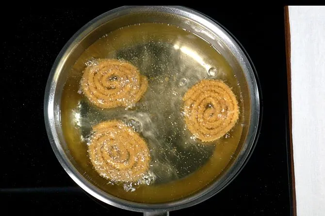 frying in a pan