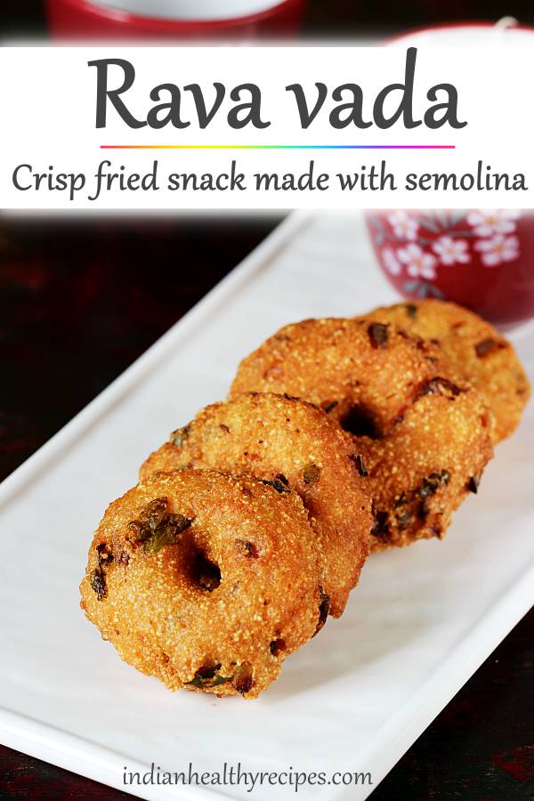 Rava vada recipe | How to make instant rava vada | Suji vada