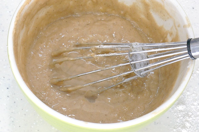 add water and mix
