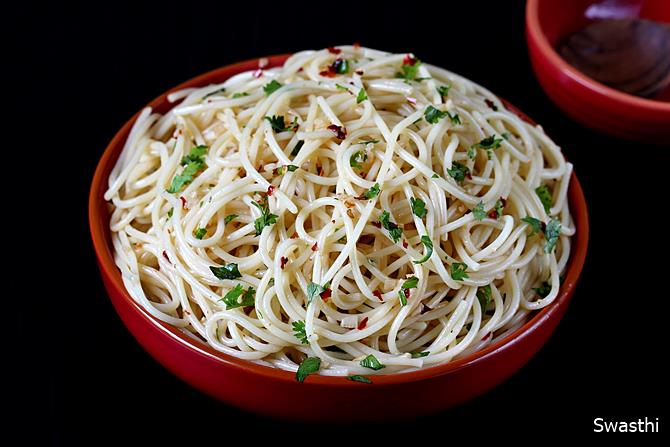 spaghetti aglio olio recipe