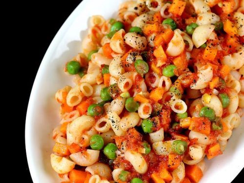 Vegetable pasta in red sauce recipe | Veg red sauce pasta recipe